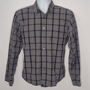 UNTUCKit | Men's Gray Plaid Button Up Shirt | M
